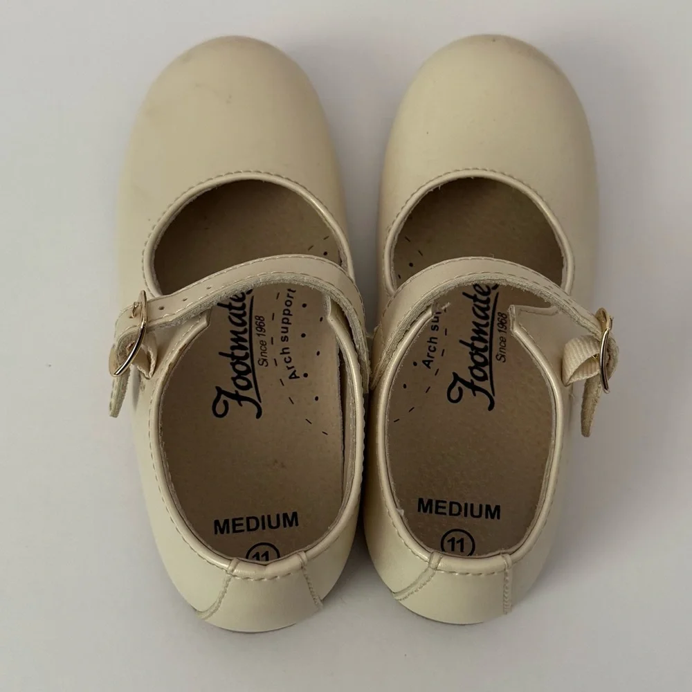 Footmates Laura Heirloom Pearlized Mary Jane Shoes Size 11